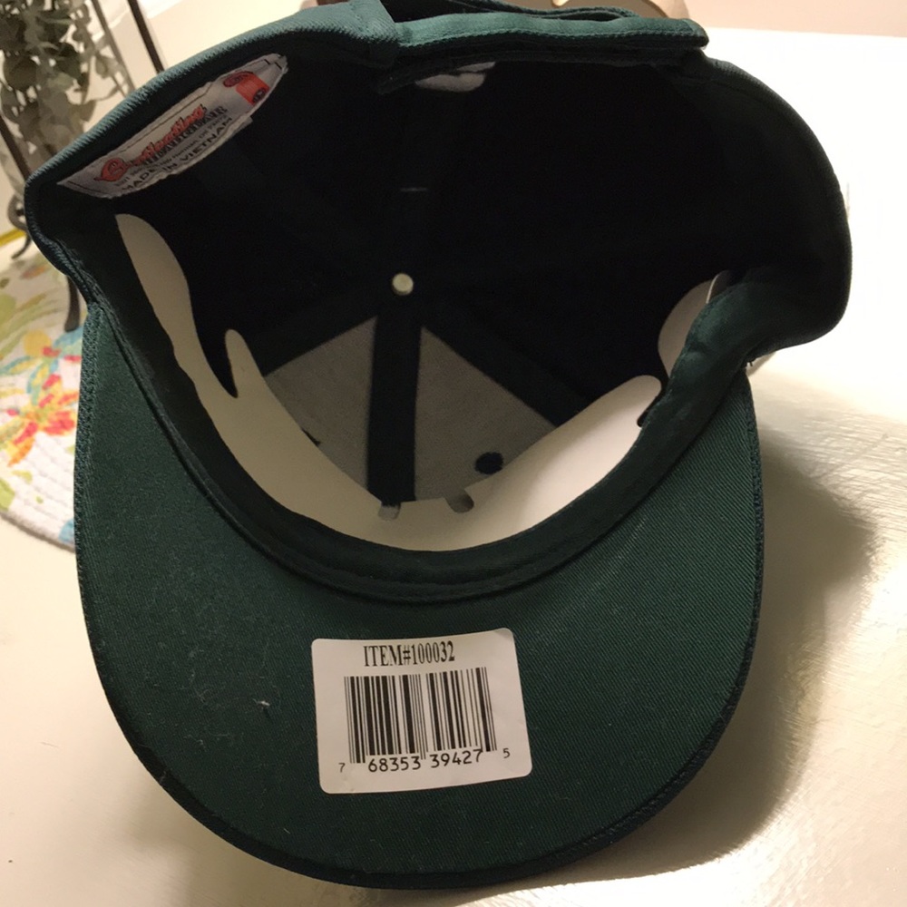 Michigan State Spartans Green and White cap.  New, adjustable closure, logo - Picture 5 of 8